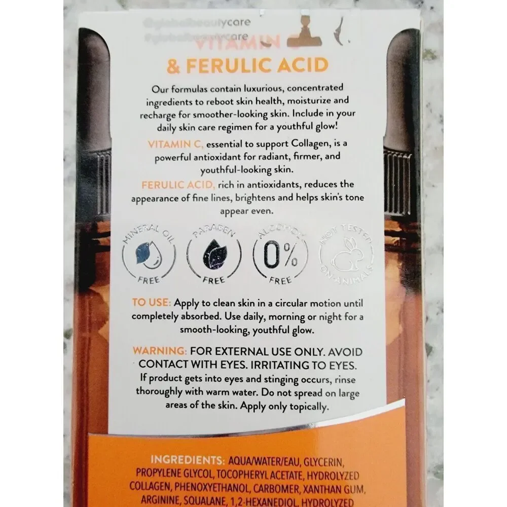 Skin Aid Medics Vitamin‎ C Ferulic Acid Brightening Serum 2 Fl Oz NEW In BOX